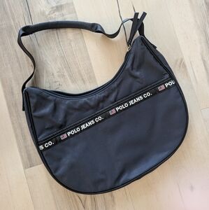Ralph Lauren Polo Jeans Co. Navy Nylon Vintage Shoulder Bag Purse